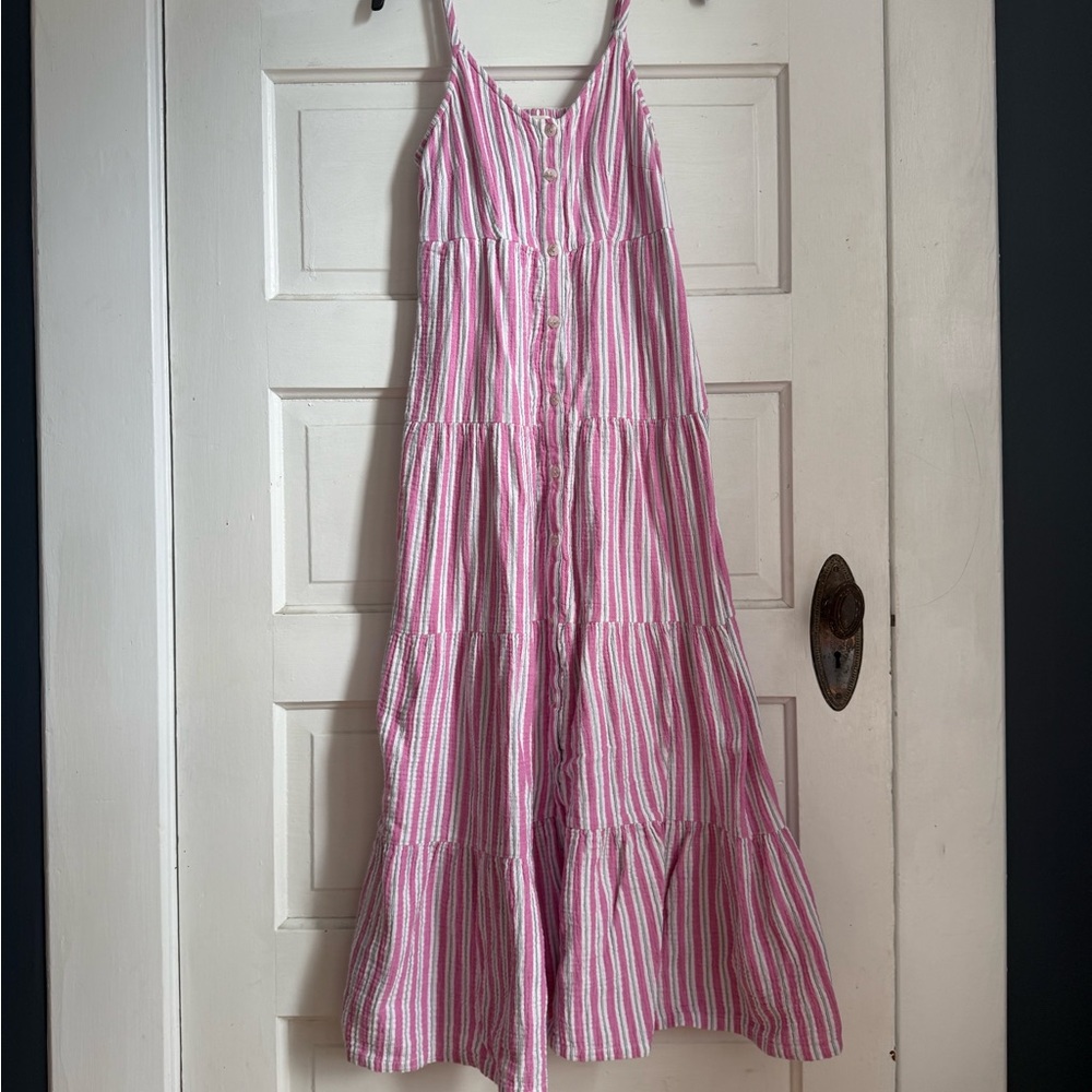 Universal Thread Pink and White Striped Dress